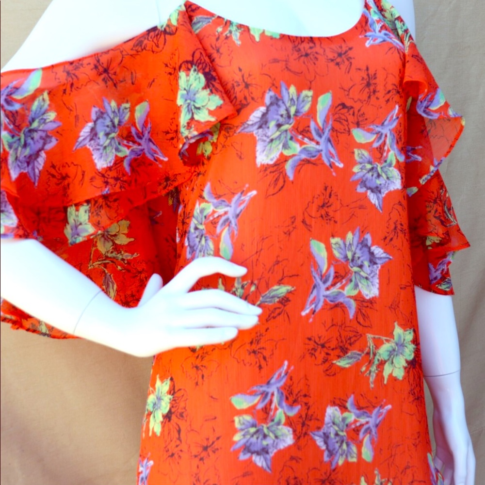 Adelyn Rae, Orange Dress.